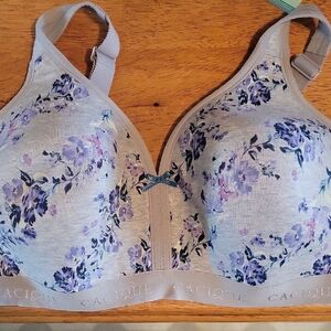 Cacique Light Purple Floral Bra